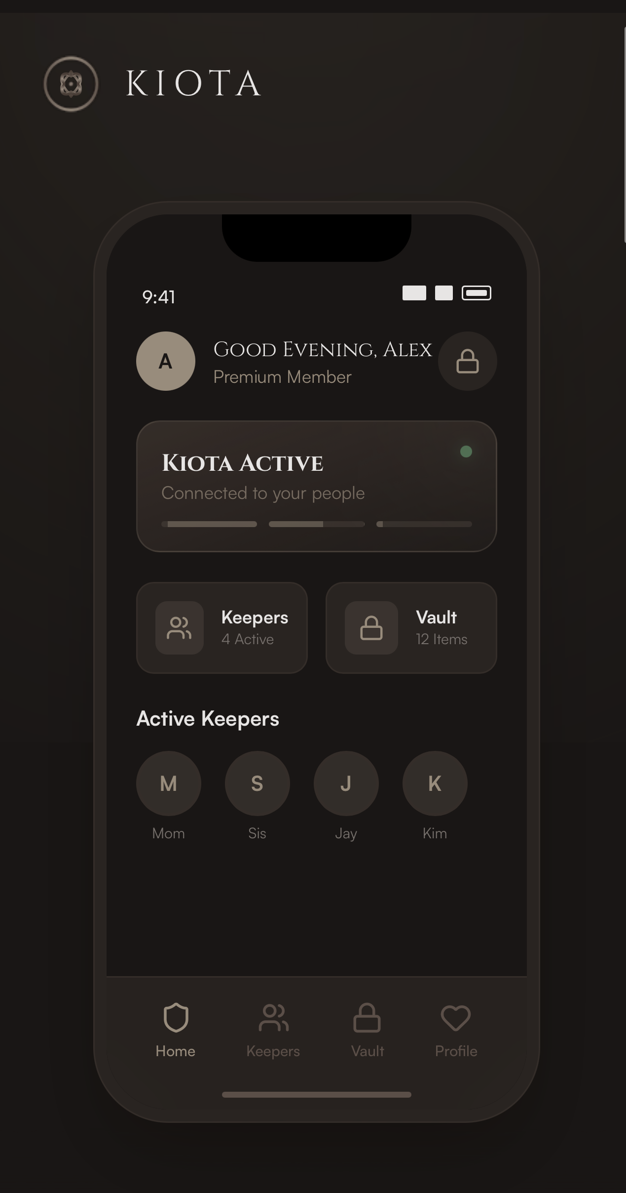 Preview of the Kiota app